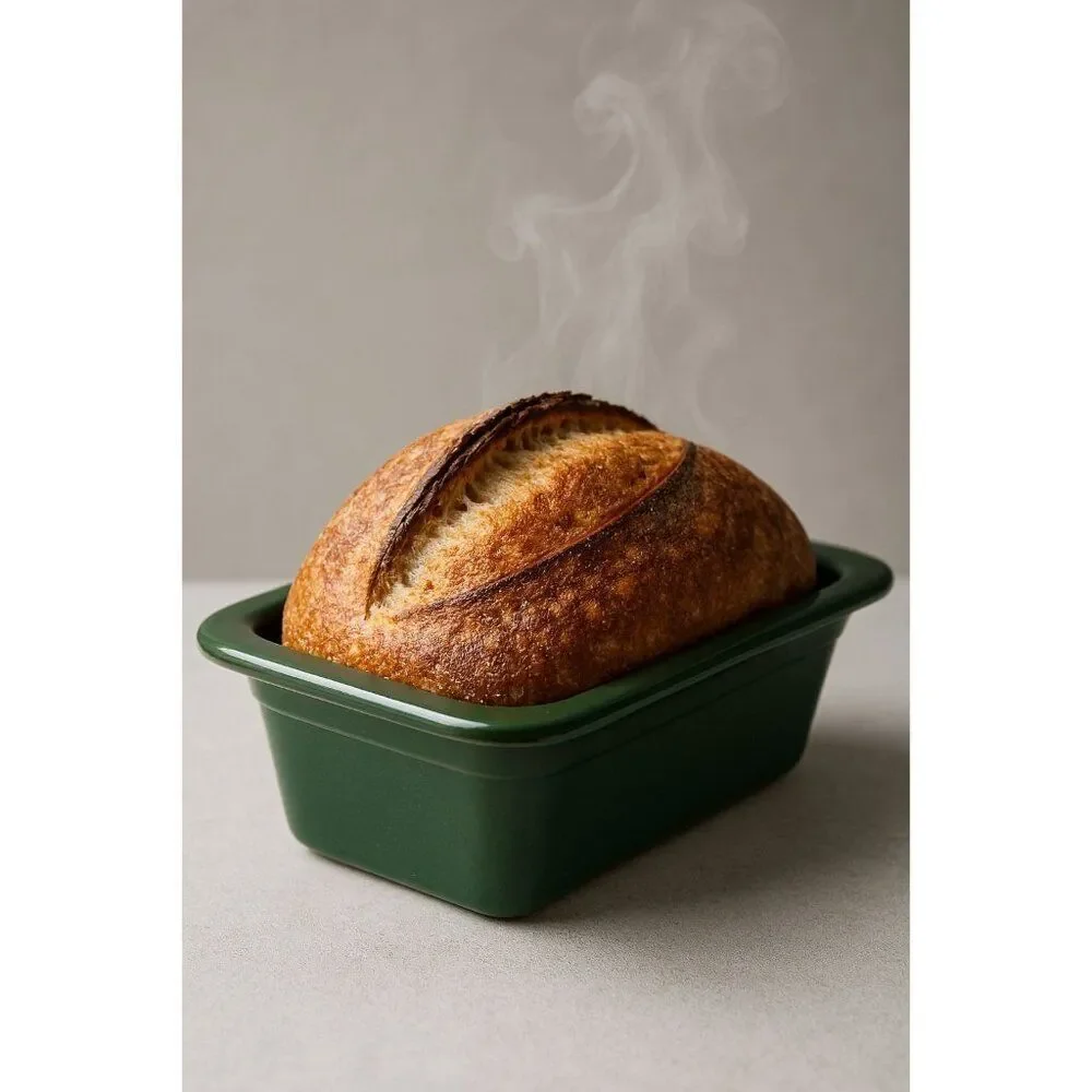 Fiestaware Fiesta Loaf Pan Baking Bakeware Bake Baker Dish Jade Green CERAMIC
